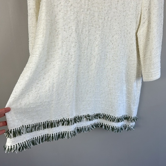Nic+Zoe Fringe Hem Sweater Size XL - Picture 12 of 14